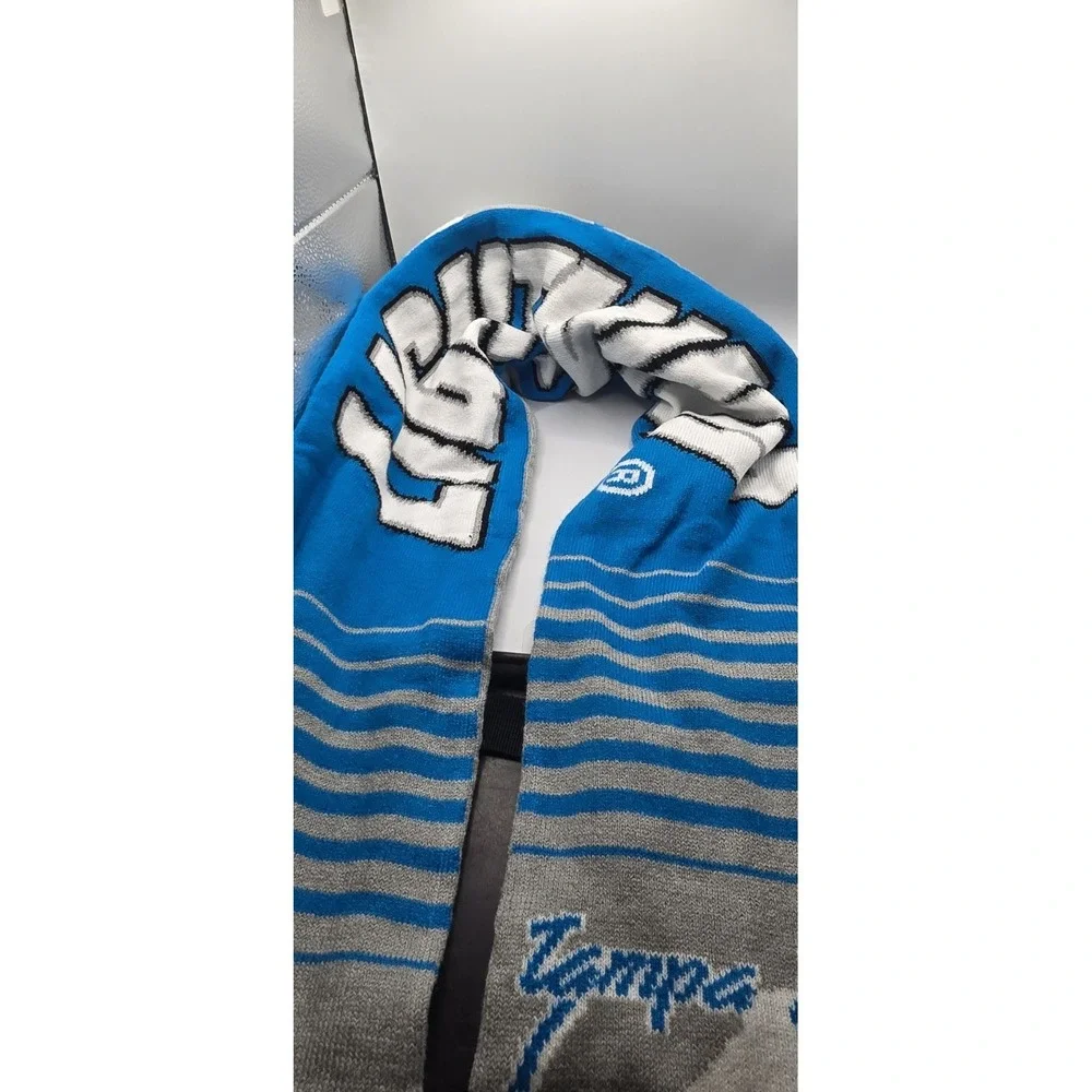 Tampa Bay Lightning Scarf Blue Gray White NHL Hockey Fan Apparel